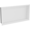 Mexen X-Wall-R zapustená polička s okrajom 60 x 30 cm, biela - 1920603010