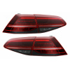 KITT Full LED Taillights suitable for VW Golf 7 & 7.5 VII (2012-2019) Facelift Retrofit G7.5 Look Dynamic Sequential Turning Lights Dark Cherry Red
