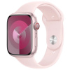 APPLE Apple Watch Series 9 Cellular 45mm Růžový hliník se světle růžovým sportovním řemínkem M/L