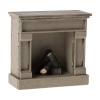 Horiaci krb pre myšky Maileg Fireplace Off White