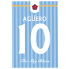 Superfutbal Maketa dresu Manchester City, svetlomodrá Rozmer: A4, Meno a číslo: Aguero 10
