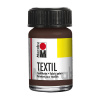 Marabu Farby na textil, 15 ml tmavohnedá