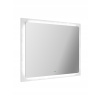 Zrkadlo - LED zrkadlo 60 cm biely lesk nové trendy (Zrkadlo - LED zrkadlo 60 cm biely lesk nové trendy)