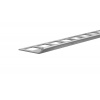 DL2-X schodová lišta s drenážnymi otvormi ACARA, nerez V2A, 10 mm, 2,5 m