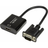 LogiLink CV0060 HDMI adaptér [1x VGA zástrčka - 1x HDMI zásuvka] černá 45.00 cm