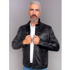 Max Original Leather Pánska kožená bunda GERO black (XL 50-52) - Čierna - XL