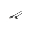 PREMIUMCORD Kabel USB 2.0 A-Mini B (5pin) propojovací, úhlový 1,8m ku2m2a-90