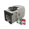 Samorezný keystone Solarix CAT6A STP SXKJ-10G-STP-RAL-SA,RAL FIT moduly,GROUND LOCK,Comp.level,4PPoE