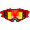 Okuliare na motorku LS2 Aura PRO Goggle S Iridiovým Sklom Červená-Čierna