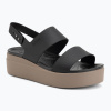Dámske sandále Crocs Brooklyn Low Wedge black/mushroom