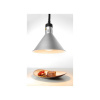 HENDI Lampa Hendi na ohrev jedál – závesná, kužeľová, strieborná, 230V/250W, ø275x(V)250mm 273869