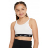 Dievčenské podprsenky Nike Girls Dri-Fit One Sports Bra - white/black - Biely (XL)