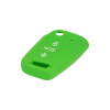 Silikónový obal pre kľúč - Seat / Škoda / VW (3-tlačidlový) zelený