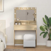 zahrada-XL Toaletný stolík dub sonoma 79 x 41 x 135 cm Kompozitné drevo 865111