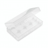 Plastové ochranné pouzdro pro baterie 2x18650 (Průhledné)