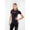 PitBull West Coast - dámský Rashguard COMPRESSION černo/korálový M