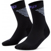 CEP Core Run Edt. Vertical Socks Mid Cut men Vysoké ponožky pánské Barva: black/lime&purple, Velikost: III