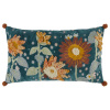 Butlers BOHEMIAN Vankúš kvetinová lúka 30 x 50 cm - modrá