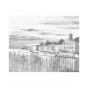 ZUTY Bodkovanie - MESTO PRI RIEKE Rámovanie: vypnuté plátno na rám, Rozmer: 40x50 cm