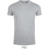SOL's Collection Tričko Imperial Fit, slim fit, krátký rukáv, pánské COT25058007702-grey melang M Melír šedá