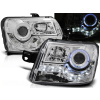 FIAT PANDA 03-12 - predné chrom svetlá ANGEL EYES s LED svietením
