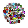 50 ks farebných samolepiek na skateboard FIRE STICKERS