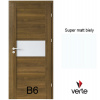 PORTA Doors SET Rámové dvere VERTE B6, laminofólia 3D Super Matt biela +zárubeň+kľučka PD-VER-B6_MATT