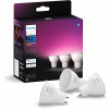 Inteligentná žiarovka Philips Hue osvetlenie smart GU10 farebná biela 3ks