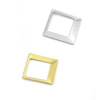 Komponent Čtverec z nerez oceli 18mm - 1Ks - Light Gold SL