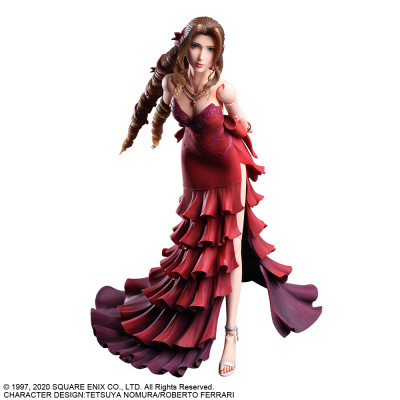 Final Fantasy VII Remake Static Arts socha Aerith Gainsborough Dress Version 24 cm