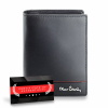 Pierre Cardin Vertikálna peňaženka RFID z prírodnej kože Certifikát