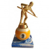 Biliard trofej hráč 9 (elegantná trofej a výzdoba pre herne)