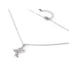 Stoklasa Náhrdelník z nerezové oceli motýl s broušenými kamínky - 1 crystal