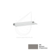LAUFEN KARTELL polička, na stenu 45 x 15,5 x 4 cm smoky grey H3853300850001