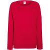 Fruit of the Loom Mikina Lady-Fit LW Raglan Sweat, raglánová, dámská COT16214600401-red S Červená