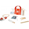 Small Foot Doktorský set s červeno-bílou lékařskou taškou