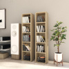 Skrinky na CD 2 ks, dub sonoma 21x16x93,5 cm, kompozitné drevo-ForU-802699