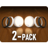 Solight LED vonkajšie osvetlenie so senzorom CCT, 15/18/20W, 1800lm, 2v1 - biely a čierny kryt/2-PACK! [WO780-2]