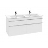 Villeroy & Boch Venticello - Umývadlová skrinka, 125x59x50 cm, 4 zásuvky, Glosy White A93001DH