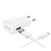 Samsung EP-TA20EWE (Nabíječka do sítě Samsung EP-TA20EWE, 1x USB, 2A, s funkcí rychlonabíjení + MicroUSB kabel - bílá)
