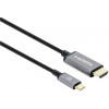 Manhattan USB kabel HDMI 2.0 Zástrčka HDMI-A, USB-C ® zástrčka 2.00 m černá 153607