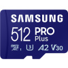 Pamäťová karta Samsung MicroSDXC 512GB PRO Plus + SD adaptér (2023) (MB-MD512SA/EU)
