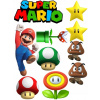 CUKROVÁ TLAČ jedlý obrázok na tortu Cukrová hmota Super Mario Luigi Yoshi 25