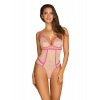 Spodné prádlo-Nudelia bodysuit pink L/XL