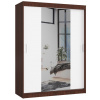 Šatníková skriňa s posuvnými dverami 150 cm CLP wenge / biela