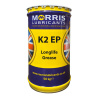 Morris K2EP Longlife Grease, plastické mazivo pre vysokú záťaž s predĺženou životnosťou, vazelína, 50kg (Morris Lubricants - Tradition in Excellence since 1869...)