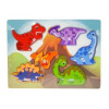 Puzzle dřevěné, dinosauři; 30x22,5x0,5cm,,