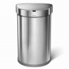 Simplehuman bezdotykový, 45 l, polkruhový, matná oceľ, vrecko na sáčky
