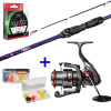 Delphin TOXIC 2G 244cm/10-35g/2 diely + Delphin IXTREK 4000 + UNIVERSAL TWISTER set