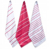 ARÔME HOME Kuchynské utierky Pruhy červené, 3 ks